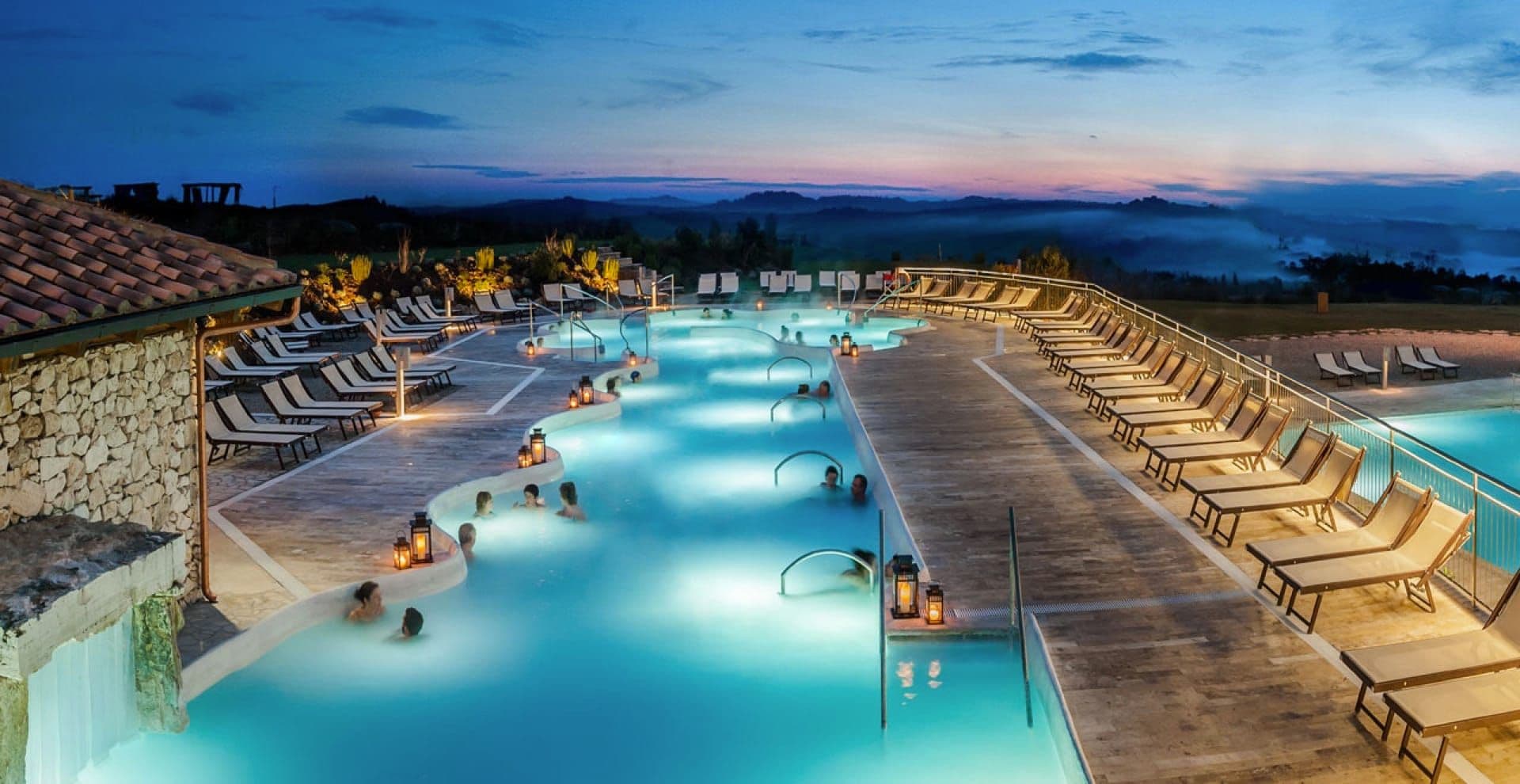 Le piscine termali delle Terme San Giovanni a Rapolano